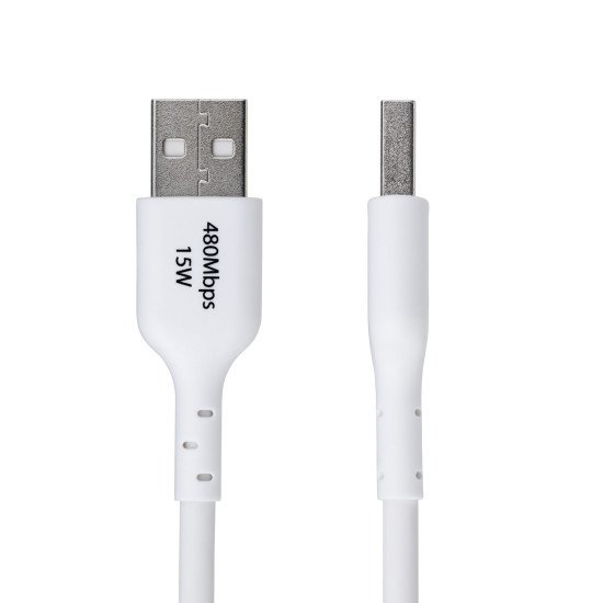 StarTech.com Câble de Charge USB-A vers USB-C de 3m, Charge et Synchronisation, 3A, USB 2.0, Gaine TPE - Cordon de Charge USB Blanc StarTech.com Câble de Charge USB-A vers USB-C de 3m, Charge et Synchronisation, 3A, USB 2.0, Gaine TPE - Cordon de Charge USB Blanc
