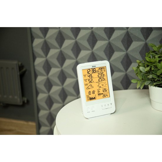 Alecto WS-4800 station météo numérique Blanc LCD Batterie