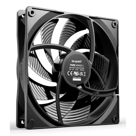 be quiet! Pure Wings 3 140 mm | Ventilateur PC silencieux high-speed | Pack de 3
