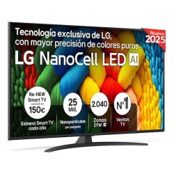 LG NanoCell AI 55NANO81A6A 139,7 cm (55") 4K Ultra HD Smart TV Wifi Noir