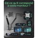 ICY BOX IB-MS524-T 81,3 cm (32") Bureau Gris, Argent