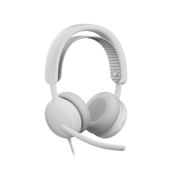 Logitech 981-001617 casque Avec fil Arceau Appels/Musique USB Type-C / USB Type-A Blanc