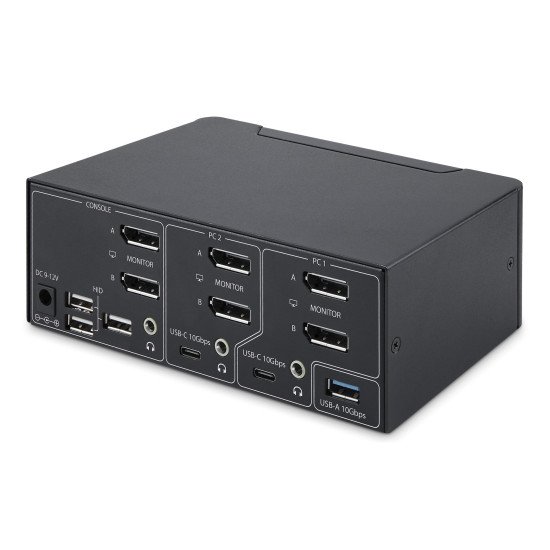StarTech.com Switch KVM DisplayPort 2 Ports, 8K 60Hz / 4K 144Hz, DP 1.4, 2 Ports USB 10Gbps, 4 Ports USB HID, Commutateur KVM, Commutation par Touches de Raccourci, Conforme TAA StarTech.com Switch KVM DisplayPort 2 Ports, 8K 60Hz / 4K 144Hz, DP 1.4, 2 Ports USB 10Gbps, 4 Ports USB HID, Commutateur KVM, Commutation par Touches de Raccourci, Conforme TAA