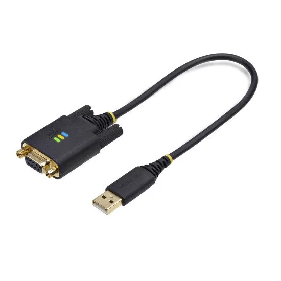StarTech.com Câble USB vers Null Modem Série de 30cm, COM Retention, FTDI, Câble Adaptateur USB-A vers DB9 RS232, Vis/Écrous DB9 Interchangeables, Windows/macOS/Linux StarTech.com Câble USB vers Null Modem Série de 30cm, COM Retention, FTDI, Câble Adaptateur USB-A vers DB9 RS232, Vis/Écrous DB9 Interchangeables, Windows/macOS/Linux