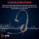 POLY Micro-casque Blackwire 3210 monaural USB-C + adaptateur USB-C/A