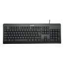 TERRA 1500 clavier Souris incluse Bureau USB QWERTZ Français Noir