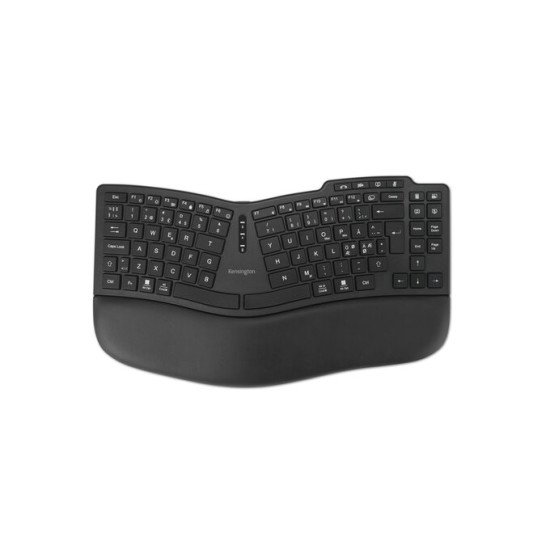 Kensington Pro Fit Ergo KB675 EQ TKL clavier maison/bureau USB + RF Wireless + Bluetooth QWERTY Nordique Noir