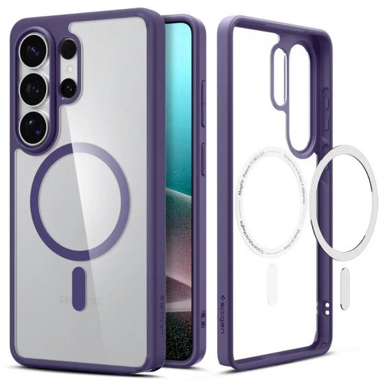 Spigen Ultra Hybrid (MagFit) coque de protection pour téléphones portables 17,5 cm (6.9") Housse Transparent, Violet
