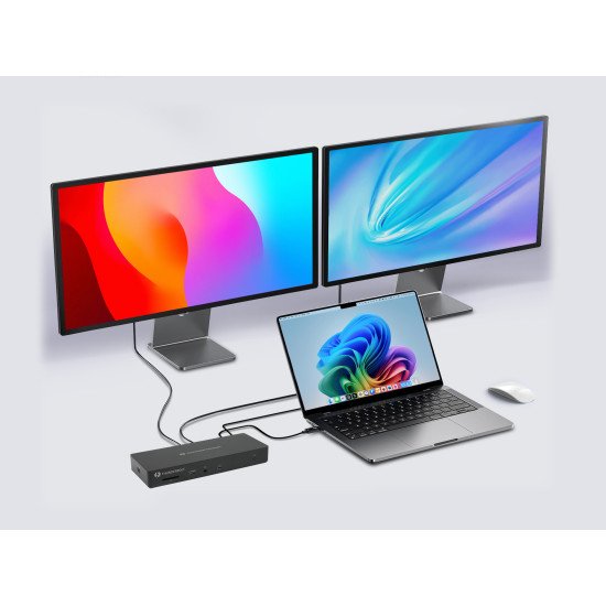Conceptronic DONN30B station d'accueil Avec fil Thunderbolt 4 Noir
