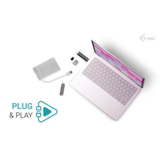 i-tec USB-C/USB-A Dongle SD, TF and 2x USB (1x USB-A, 1x USB-C)