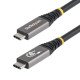 StarTech.com Câble USB4 de 3 m, 20 Gbit/s, Câble USB-C Certifié USB-IF, 60 W PD, 4K 120 Hz DP 2.1, Gaine en TPE, Cordon USB-C Noir
