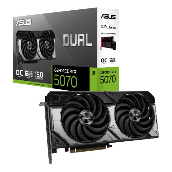 ASUS Dual -RTX5070-O12G NVIDIA GeForce RTX 5070 12 Go GDDR7 ASUS Dual -RTX5070-O12G NVIDIA GeForce RTX 5070 12 Go GDDR7
