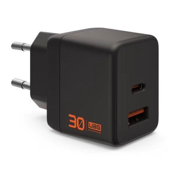 Urban Armor Gear 9B443511V4040 chargeur d'appareils mobiles Casques, Smartphone, Universel, Tablette Noir, Orange Secteur Charge rapide Intérieure