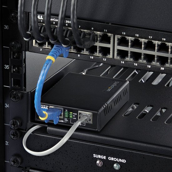 StarTech.com Kit d'Extension Ethernet VDSL2 sur Paire de Fils Unique, Répéteur LAN Longue Portée Jusqu'à 1km sur Ligne Téléphonique/CAT5e/CAT6, Jusqu'à 300 Mbps, Remplacement pour 110VDSLEXTEU - TAA