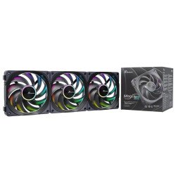 Seasonic MagFlow ARGB Boitier PC Ventilateur 12 cm Noir 3 pièce(s)