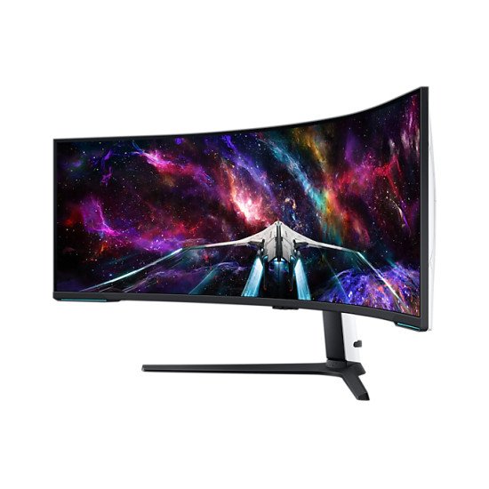 Samsung Odyssey S57CG954NU écran PC 144,8 cm (57") 7680 x 2160 pixels 8K Ultra HD QLED Noir, Blanc