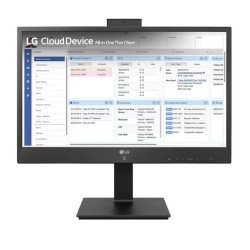LG 24CR661N-2P Intel® Pentium® N6005 60,5 cm (23.8") 1920 x 1080 pixels All-in-One thin client 8 Go DDR4-SDRAM 16 Go eMMC Windows 10 IoT Enterprise Wi-Fi 6 (802.11ax) Noir