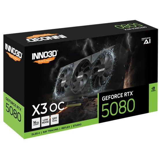 INNO3D GeForce RTX 5080 X3 OS NVIDIA 16 Go GDDR7 INNO3D GeForce RTX 5080 X3 OS NVIDIA 16 Go GDDR7