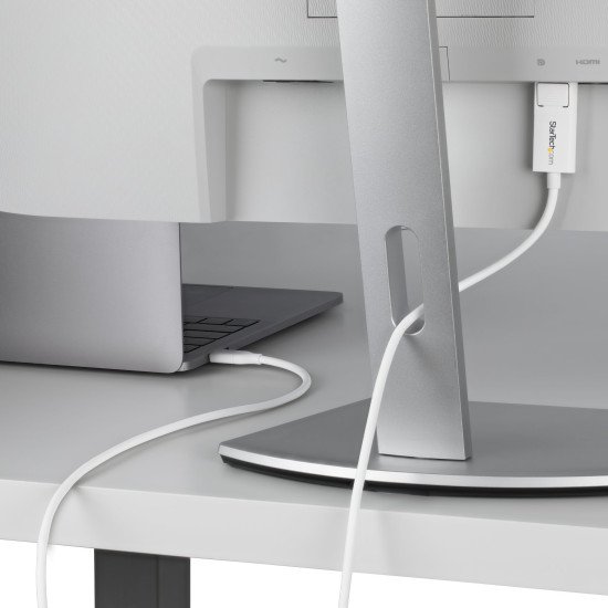 StarTech.com Câble USB-C vers DisplayPort 1.2 de 2m 4K 60Hz, Câble Adaptateur Bidirectionnel DP vers USB-C / USB-C vers DP Réversible, Compatible Thunderbolt, Blanc StarTech.com Câble USB-C vers DisplayPort 1.2 de 2m 4K 60Hz, Câble Adaptateur Bidirectionnel DP vers USB-C / USB-C vers DP Réversible, Compatible Thunderbolt, Blanc