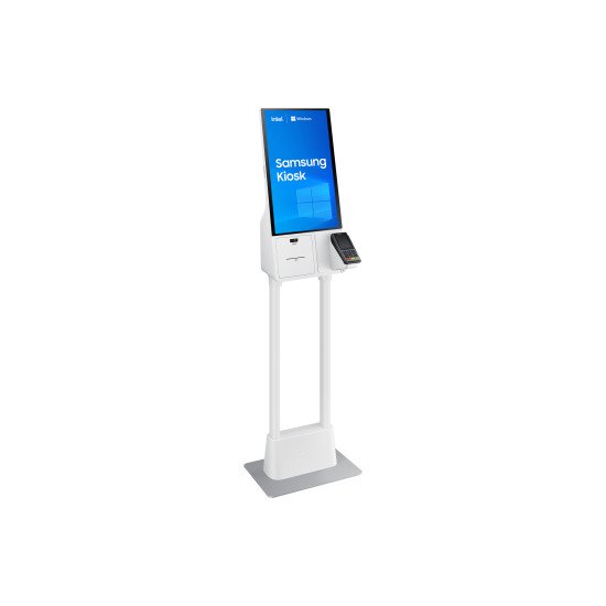 Samsung KM24C-C En forme de kiosk 61 cm (24") LED 250 cd/m² Full HD Blanc Écran tactile Intégré dans le processeur Windows 10 IoT Enterprise 16/7