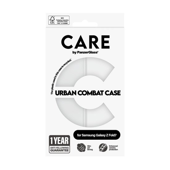 PanzerGlass CARE by ® Flagship Case Transparent Urban Combat w. Clear Frame Samsung Galaxy Z Fold7 coque de protection pour téléphones portables Housse PanzerGlass CARE by ® Flagship Case Transparent Urban Combat w. Clear Frame Samsung Galaxy Z Fold7 coque de protection pour téléphones portables Housse