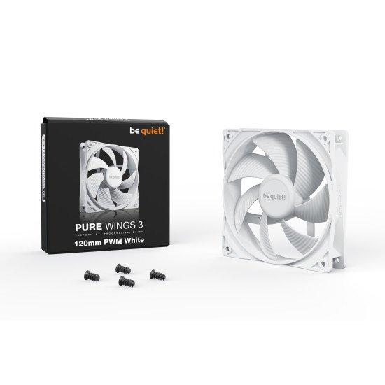 be quiet! Pure Wings 3 120mm PWM White Boitier PC Ventilateur 12 cm Blanc 1 pièce(s)