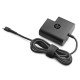 Origin Storage AC Adapter 65W USB-C Black EU-Version adaptateur de puissance & onduleur Intérieure Noir