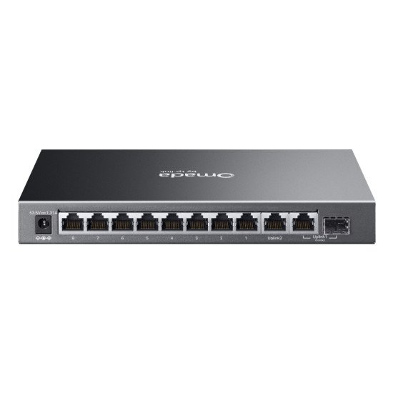 TP-Link Omada ES210GP commutateur réseau Géré L2 Gigabit Ethernet (10/100/1000) Connexion Ethernet POE DIN rail Noir