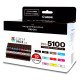 Canon PFI-5100 Multipack cartouche d'encre 10 pièce(s) Original Rendement standard Cyan, Noir mat, Noir