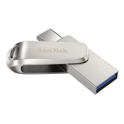 SanDisk Ultra Dual Drive Luxe lecteur USB flash 2 To USB Type-A / USB Type-C 3.2 Gen 1 (3.1 Gen 1) Argent