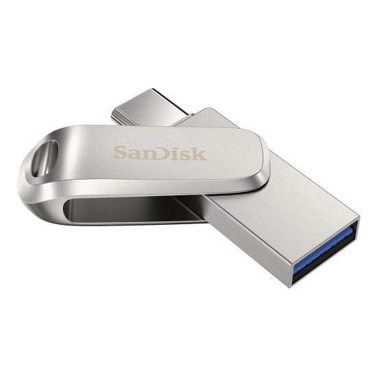 SanDisk Ultra Dual Drive Luxe lecteur USB flash 2 To USB Type-A / USB Type-C 3.2 Gen 1 (3.1 Gen 1) Argent