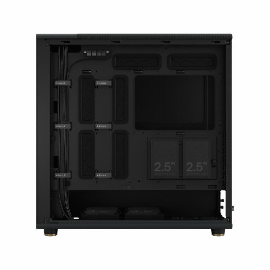 Fractal Design FD-C-NOR1X-01 unité centrale Midi Tower Noir, Charbon de bois