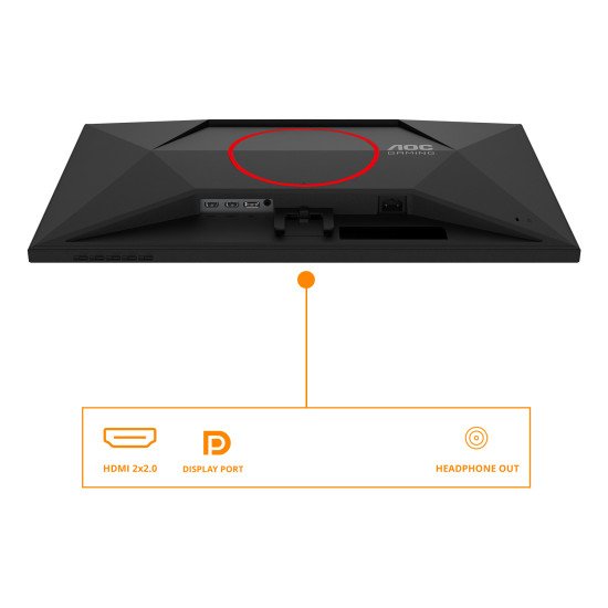 AOC G4 27G4ZRE écran PC 68,6 cm (27") 1920 x 1080 pixels Full HD LED Noir, Rouge