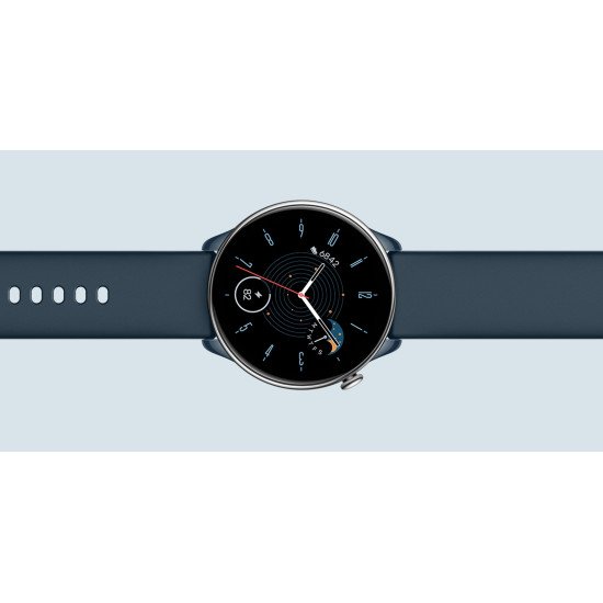 Amazfit GTR Mini 3,25 cm (1.28") AMOLED 42 mm Numérique 416 x 416 pixels Écran tactile Bleu, Argent GPS (satellite)