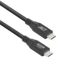 ACT Câble USB4 20Gbps 240W USB Type-C, 0,5 mètre ACT Câble USB4 20Gbps 240W USB Type-C, 0,5 mètre