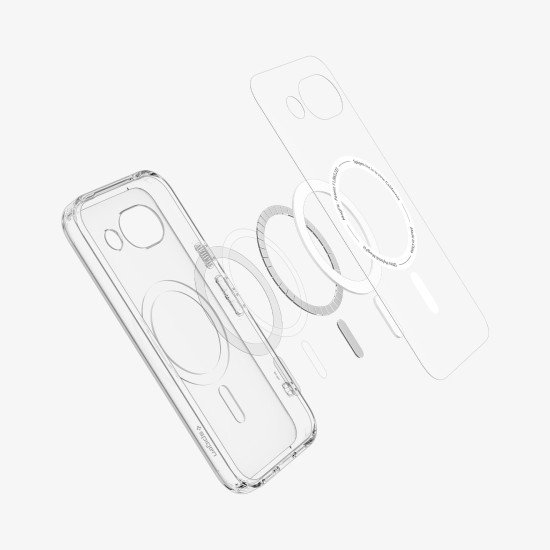 Spigen Ultra Hybrid (Mag Fit) coque de protection pour téléphones portables 16 cm (6.3") Housse Transparent, Graphite