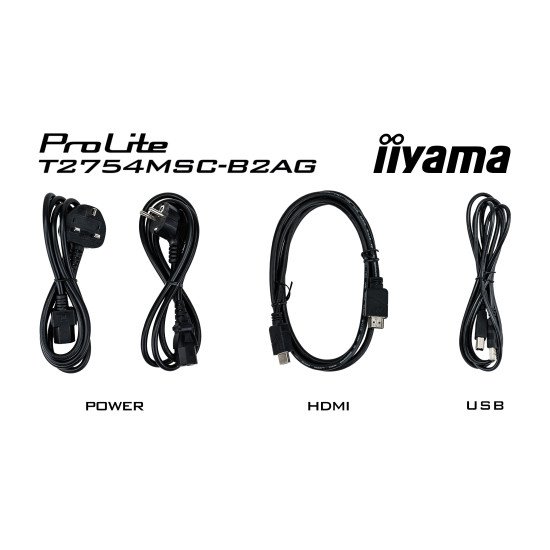 iiyama ProLite T2754MSC-B2AG écran PC 68,6 cm (27") 1920 x 1080 pixels Full HD Écran tactile