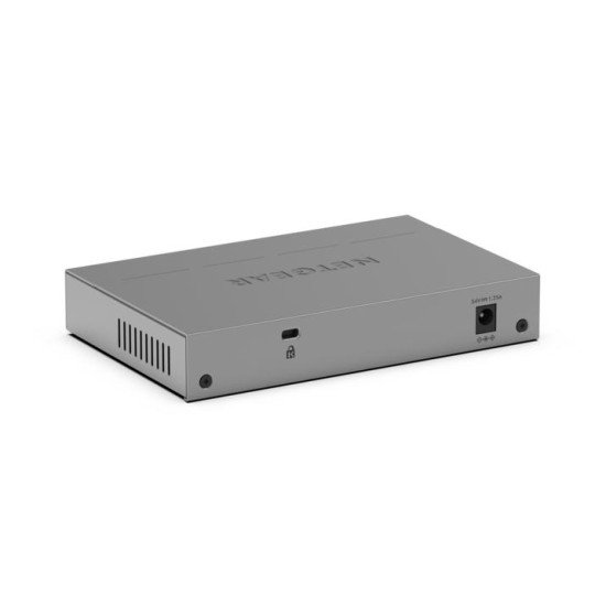 NETGEAR GS105P Non-géré Gigabit Ethernet (10/100/1000) Connexion Ethernet POE Montage sur le bureau ou sur le mur Gris