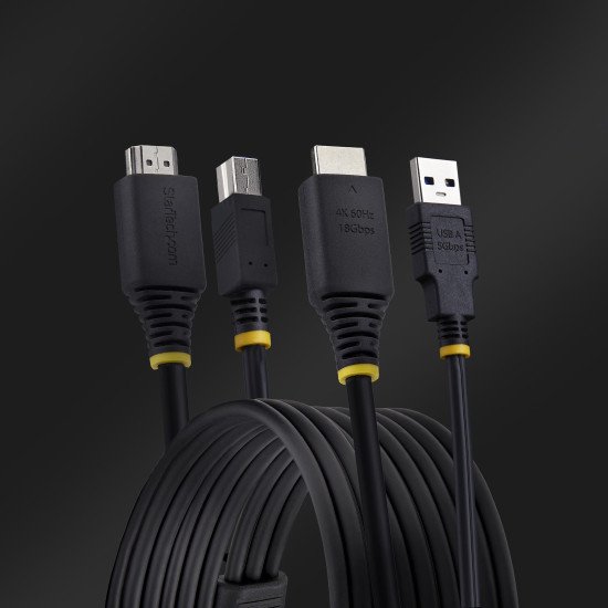 StarTech.com Câble KVM HDMI de 1,8m et USB 5Gbps, 4K 60Hz, Câble Combo HDMI 2.0 et USB pour Commutateurs/Switchs KVM StarTech.com Câble KVM HDMI de 1,8m et USB 5Gbps, 4K 60Hz, Câble Combo HDMI 2.0 et USB pour Commutateurs/Switchs KVM