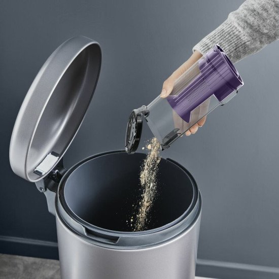 Rowenta RH6A35 Aspirateur-balai 2 en 1 Batterie Sec Sans sac Violet, Argent