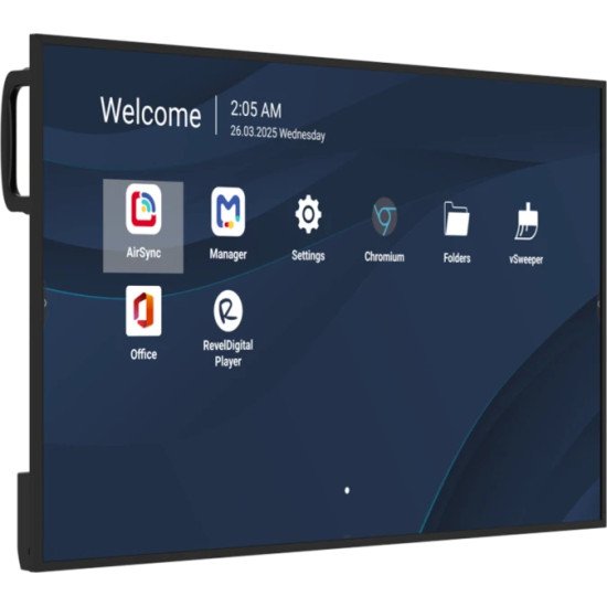 Viewsonic CDE4331-1C Écran d'affichage dynamique Écran plat de signalisation numérique 109,2 cm (43") LCD Wifi 500 cd/m² 4K Ultra HD Noir Intégré dans le processeur Android 14 24/7