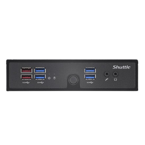 Shuttle XPC slim Barebone DS50U7, i7-1355U, 2x LAN (1x 2.5Gbit ,1x 1Gbit), 1xCOM,1xHDMI,1xDP, 1x VGA, fanless, fonctionnement permanent 24/7