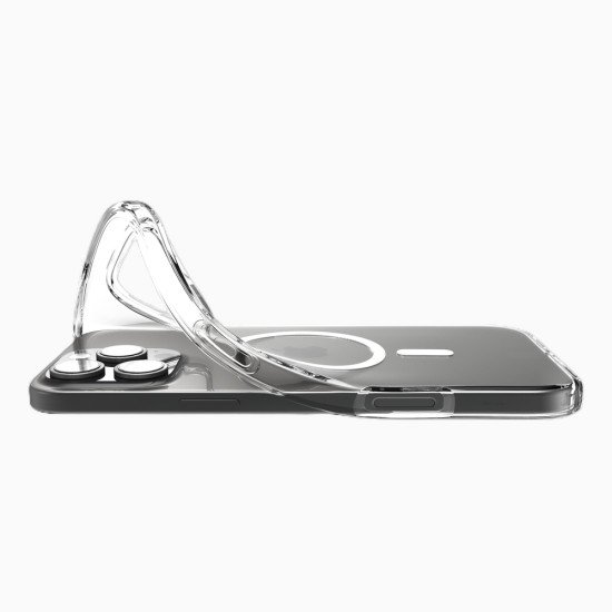 Spigen Crystal Flex (MagFit) coque de protection pour téléphones portables 17,5 cm (6.9") Housse Transparent, Blanc