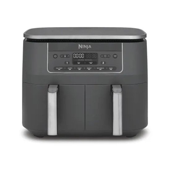 Ninja DZ300EU friteuse Double 7,6 L Autonome 2400 W Friteuse d'air chaud Gris Ninja DZ300EU friteuse Double 7,6 L Autonome 2400 W Friteuse d'air chaud Gris