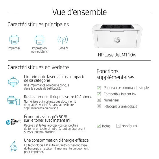 HP LaserJet Imprimante M110w HP LaserJet Imprimante M110w