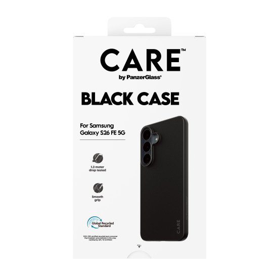 PanzerGlass CARE™ by ® TPU Case Black Samsung Galaxy S26 FE 5G coque de protection pour téléphones portables Housse Transparent