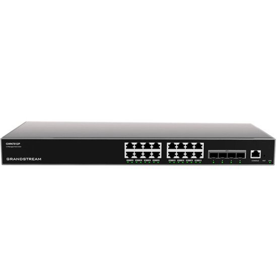 Grandstream Networks GWN7812P commutateur réseau Géré L3 Gigabit Ethernet (10/100/1000) Connexion Ethernet POE Gris Grandstream Networks GWN7812P commutateur réseau Géré L3 Gigabit Ethernet (10/100/1000) Connexion Ethernet POE Gris