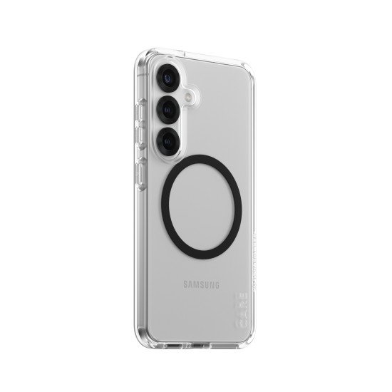 PanzerGlass CARE™ by ® Urban Combat Case Transparent w. Black Qi Compatible Samsung Galaxy S25 coque de protection pour téléphones portables Housse
