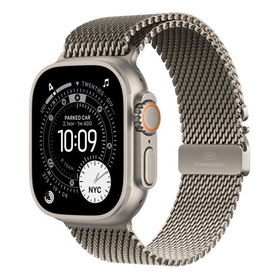 Apple MGHQ4ZM/A accessoire intelligent à porter sur soi Bande Naturel Titane Apple MGHQ4ZM/A accessoire intelligent à porter sur soi Bande Naturel Titane