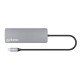 Manhattan Dock/hub USB-C avec lecteur de cartes, 7 ports : Ethernet, HDMI, 3x USB-A + 2x USB-C, avec Power Delivery (PD) 100 W - nécessite un chargeur USB-C externe (non inclus). Alimenté par USB (aucune alimentation externe requise) lorsque le PD n'est p